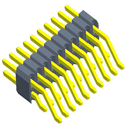 1.27mmPin Header Dual Row Horizontal SMT
